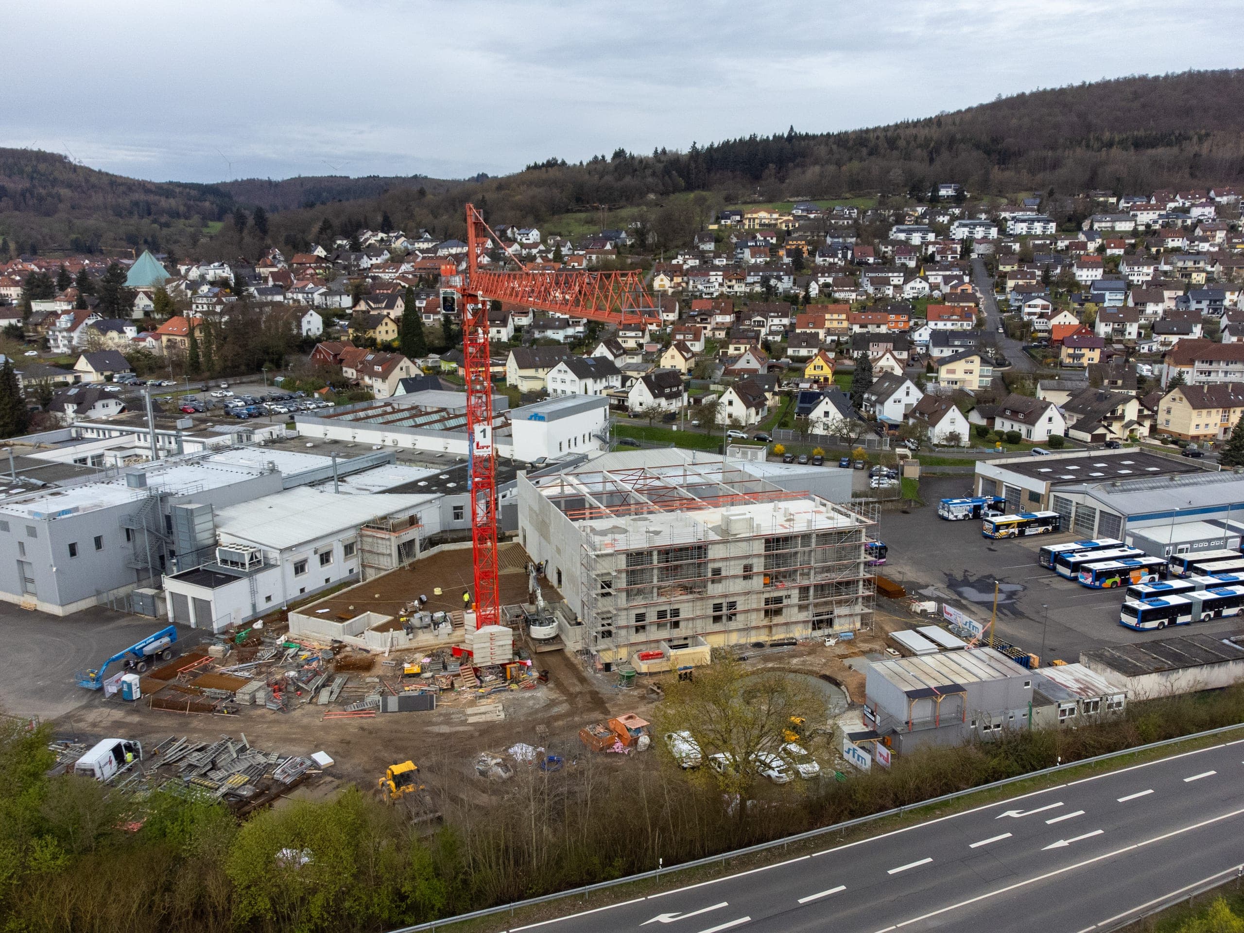 Sterilisationsanlage, Labor und Warenumschlagplatz