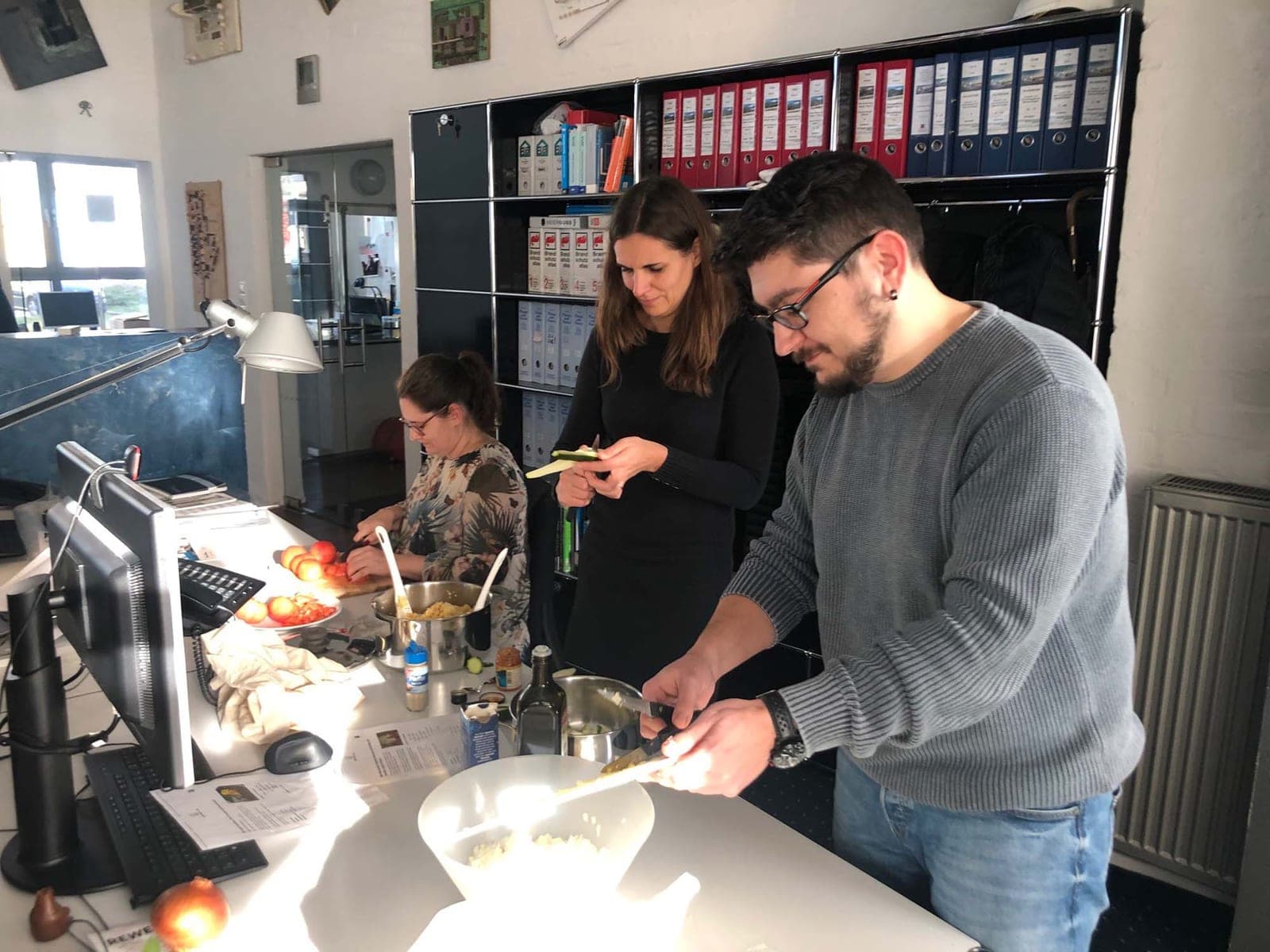 Cooking together